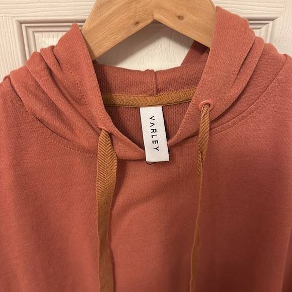 VARLEY Hutton oversized Short-Sleeve hoodie Sweatshirt size xsmall - Picture 4 of 6